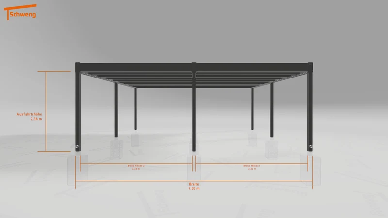 #DE Schweng Flachdachcarport C600+ (ID dvnznn) #MTG