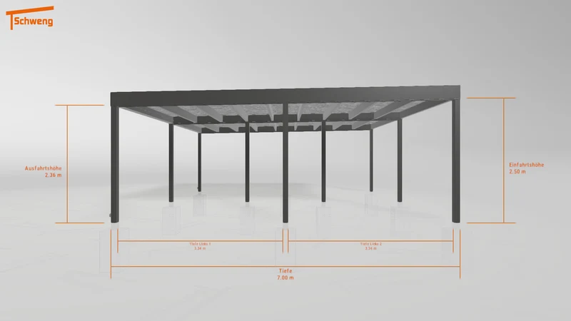 #DE Schweng Flachdachcarport C600+ (ID dvnznn) #MTG