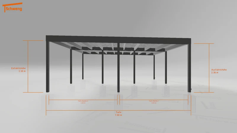 #DE Schweng Flachdachcarport C600+ (ID dvnznn) #MTG