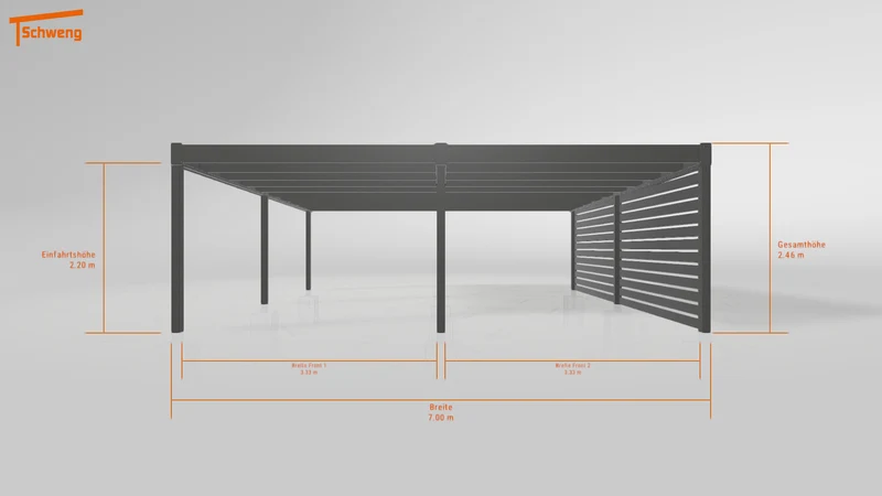 #DE Schweng Flachdachcarport C600+ (ID rjnrnk) #MTG