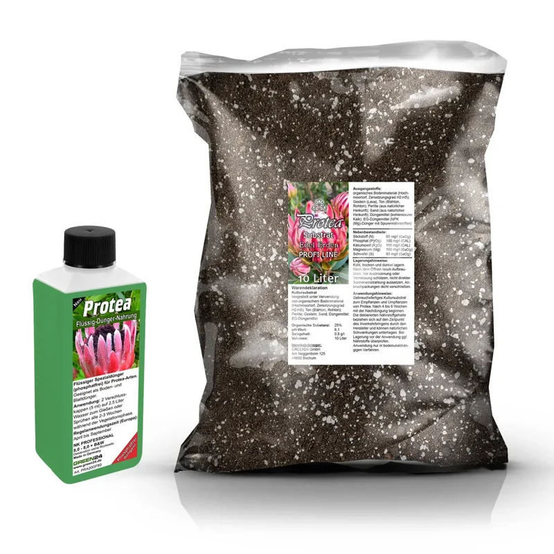 Protea-Umtopfset · 10 l Substrat + 250 ml Dünger