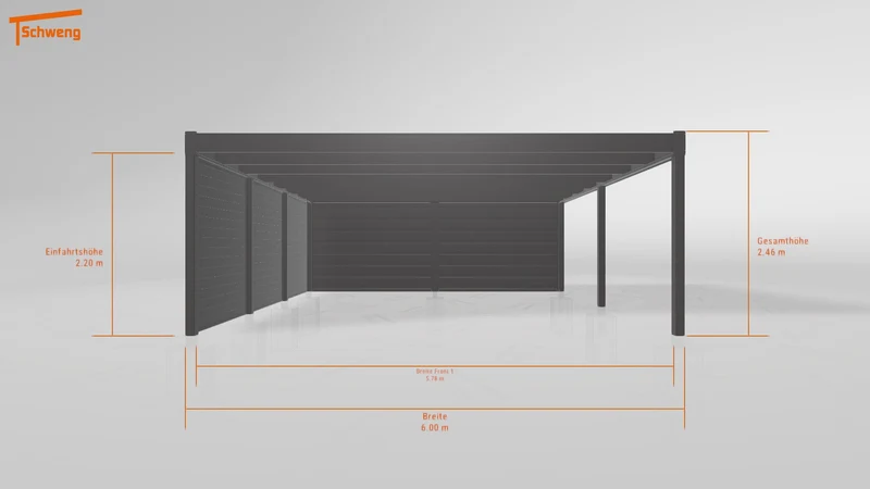 #DE Schweng Flachdachcarport C600 (ID dvnxxm) #MTG