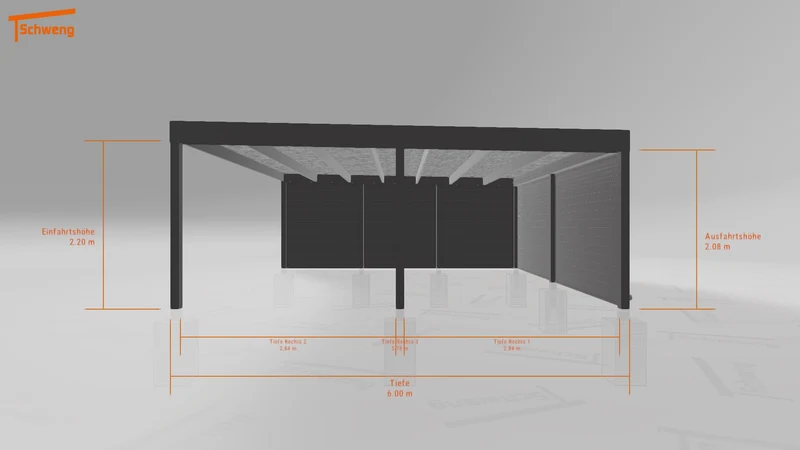 #DE Schweng Flachdachcarport C600 (ID dvnxxm) #MTG