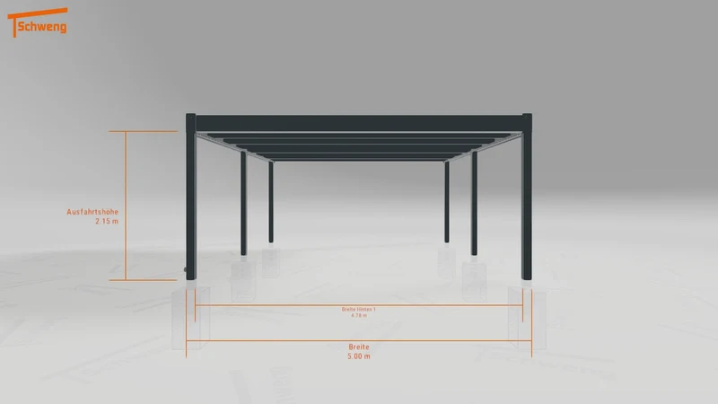 #DE Schweng Flachdachcarport C600 (ID bkp5gr)