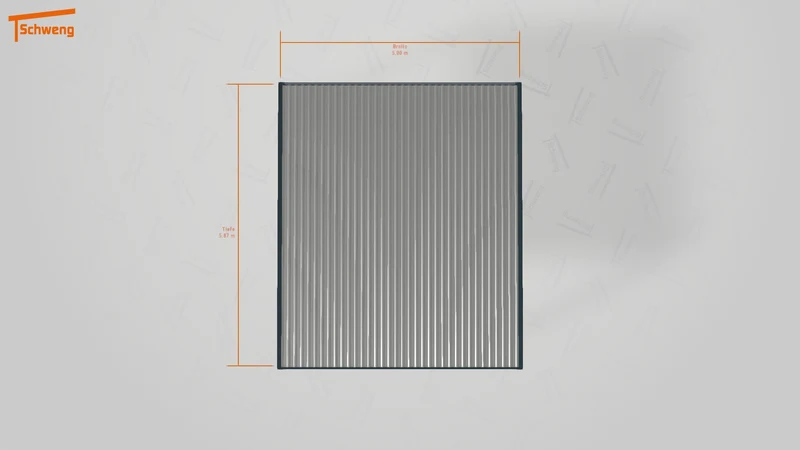 #DE Schweng Flachdachcarport C600 (ID bkp5gr)