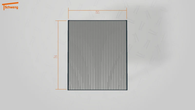#DE Schweng Flachdachcarport C600 (ID w3x8nv)