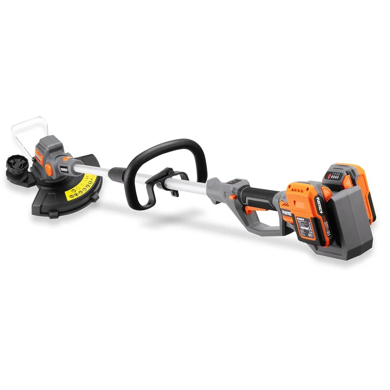 B-WARE Akku Rasentrimmer FX-E2RTSET inkl. 2x 2Ah Akkus und 1x Doppel-Ladegerät 2,4A