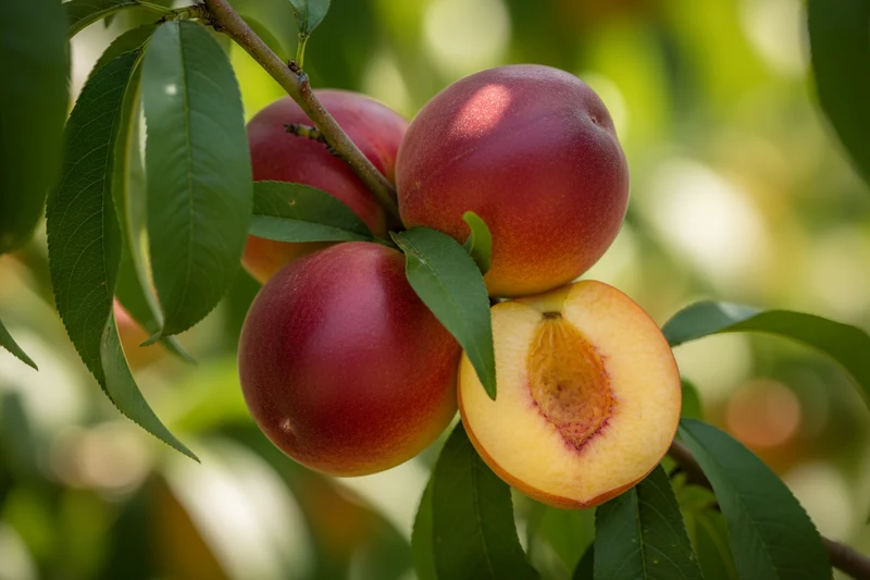 Zwergnektarine 'Didone' / Prunus persica var. nucipersica 'Didone'