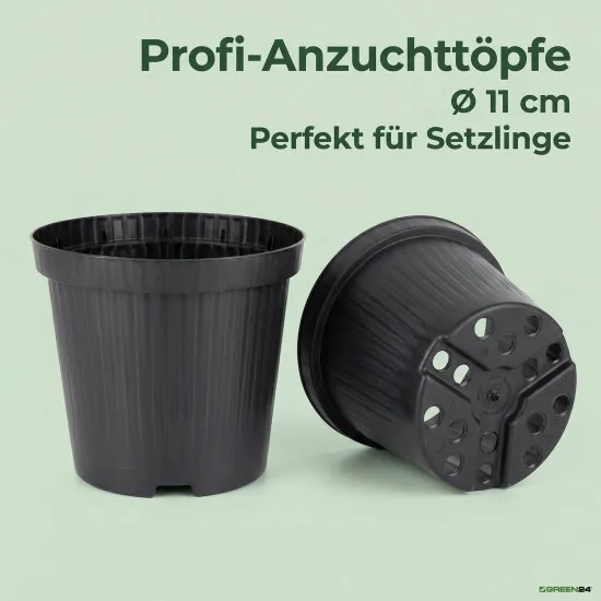 Runde Anzuchttöpfe aus PP – 9, 11 und 13 cm