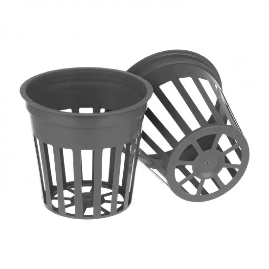 Schlitztöpfe aus PP, grau – Ø 5,5 cm