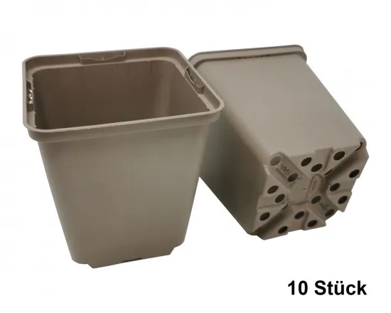 Recycling-Anzuchttöpfe Taupe – 9 und 11 cm