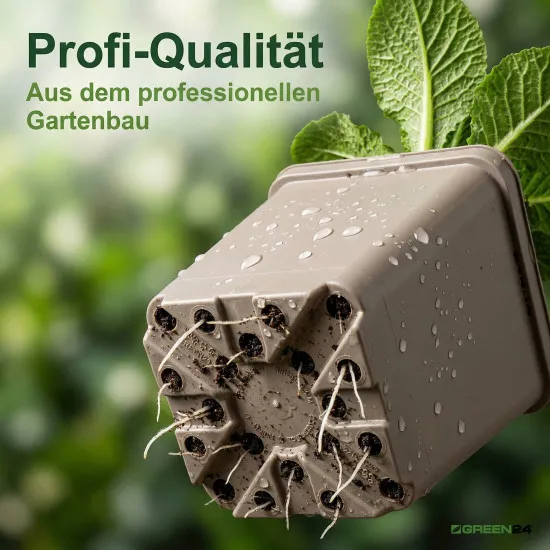 Recycling-Anzuchttöpfe Taupe – 9 und 11 cm