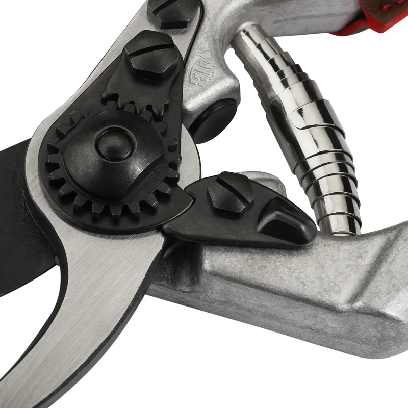 FELCO 8 Elite Bypass-Gartenschere mit Ledergriffen, Größe L