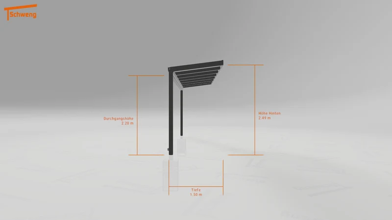 #DE Schweng Terrassenüberdachung S350 (ID qdv4xv)