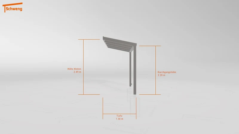 #DE Schweng Terrassenüberdachung S350 (ID 77bng8)