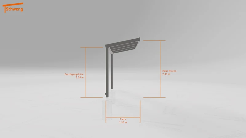 #DE Schweng Terrassenüberdachung S350 (ID 77bng8)