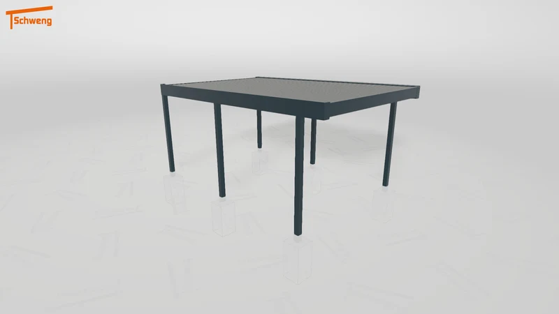#DE Schweng Flachdachcarport C600+ (ID zbwzkw)