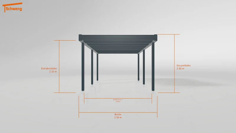 #DE Schweng Flachdachcarport C600+ (ID zbwzkw)