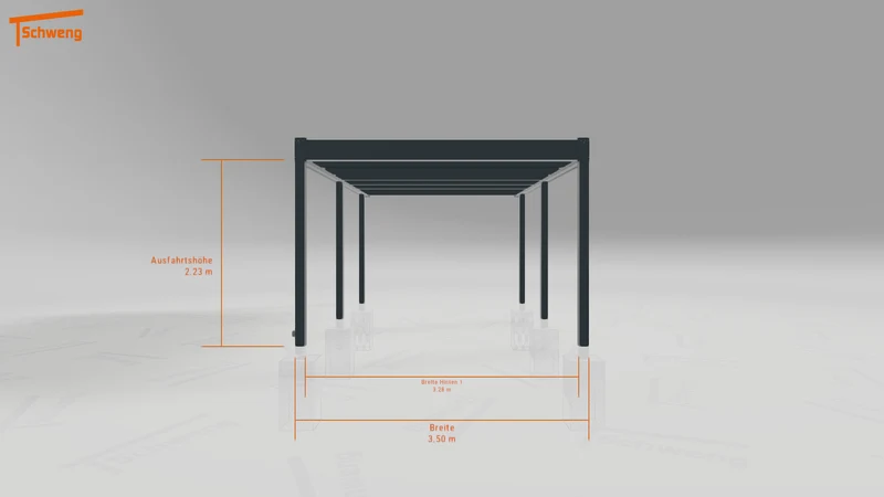 #DE Schweng Flachdachcarport C600+ (ID zbwzkw)