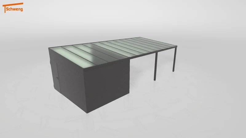 #DE Schweng Pultdachcarport S400 (ID w3x8ry)