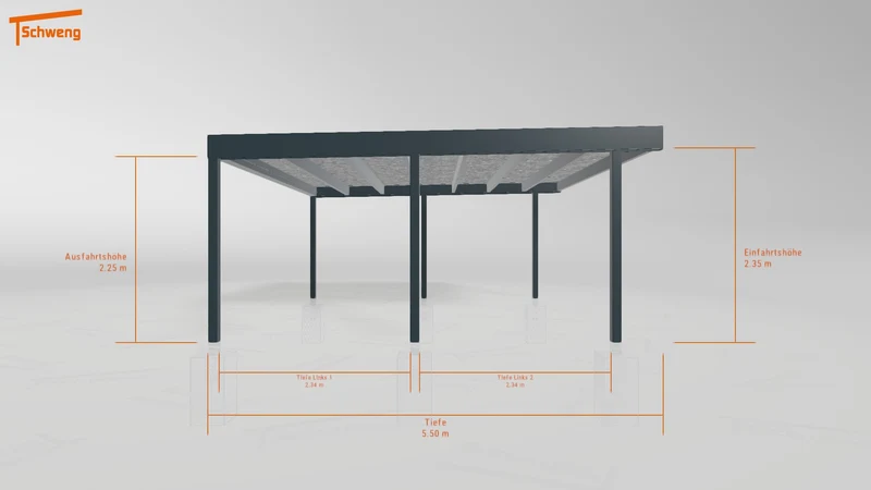 #DE Schweng Flachdachcarport C600+ (ID 2q8zgv)