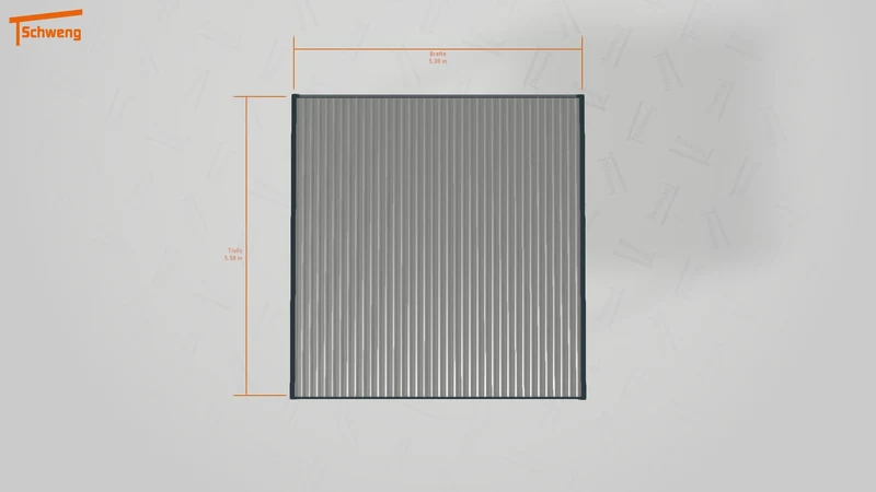 #DE Schweng Flachdachcarport C600+ (ID 2q8zgv)