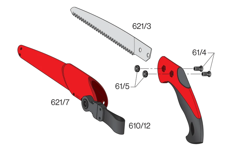 FELCO 621 Zugsäge mit geradem 240-mm-Blatt