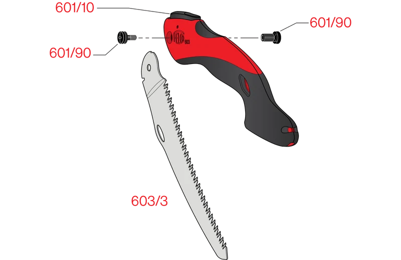 FELCO 603 Klappsäge mit gebogenem 200-mm-Blatt