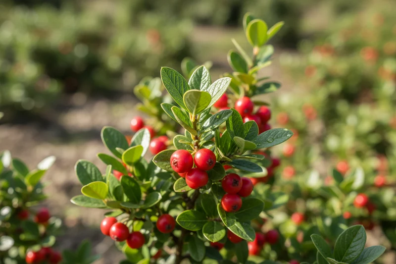 Teppichmispel 'Coral Beauty' / Cotoneaster dammeri 'Coral Beauty'