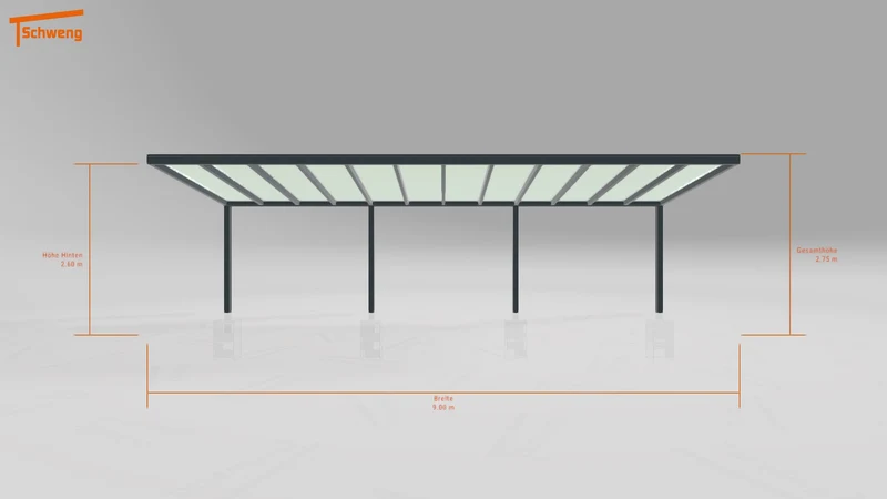 #DE Schweng Pultdachcarport S350 (ID pbpz7b) #MTG