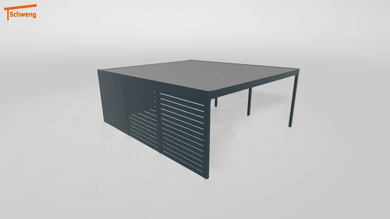 #DE Schweng Flachdachcarport C600+ (ID mj282z)