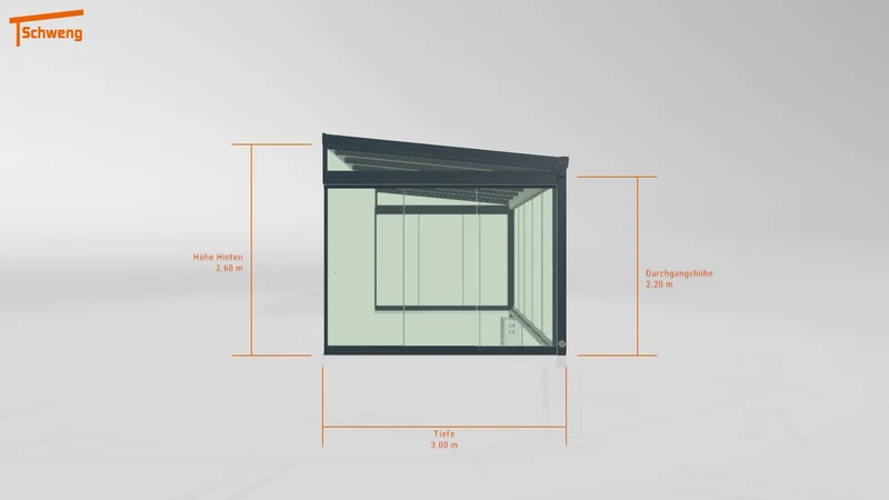 #DE Schweng Terrassenüberdachung S400 (ID qdvmvy)