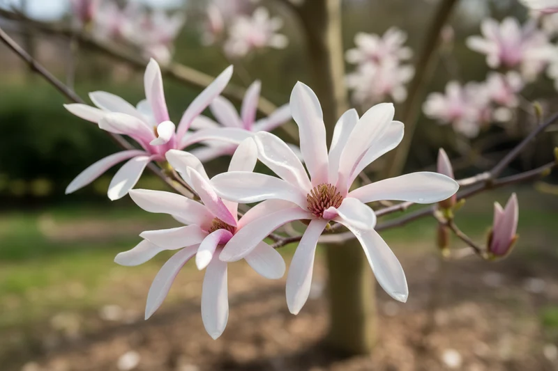 Rosa Sternmagnolie 'Rosea' / Magnolia stellata 'Rosea'