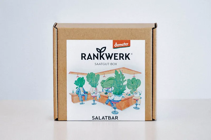 Bio Saatgut-Box „Salatbar“ mit Salatsamen