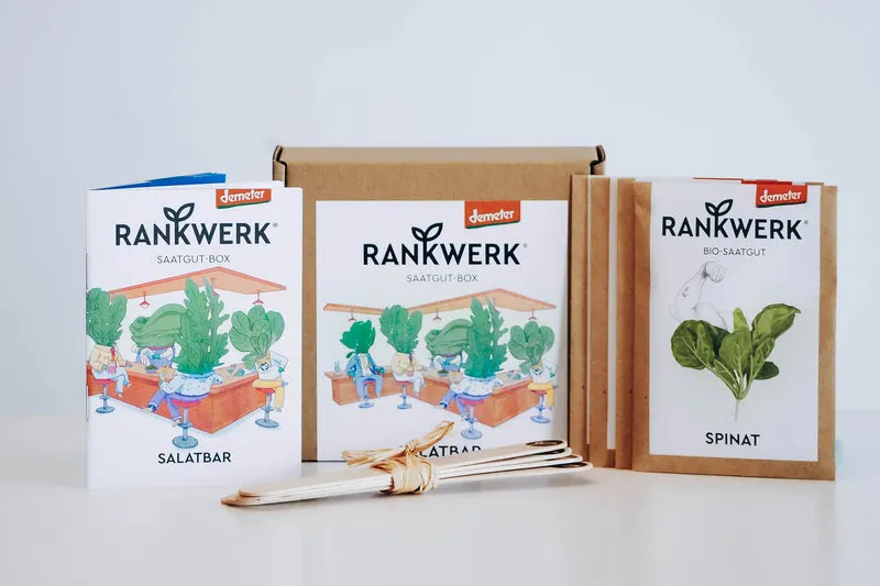 Bio Saatgut-Box „Salatbar“ mit Salatsamen