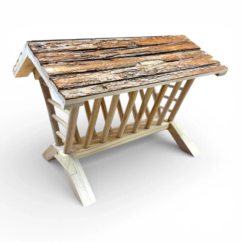 Heuraufe aus Holz