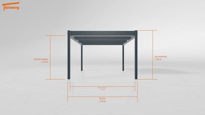 #DE Schweng Flachdachcarport C600 (ID 42w8v5)