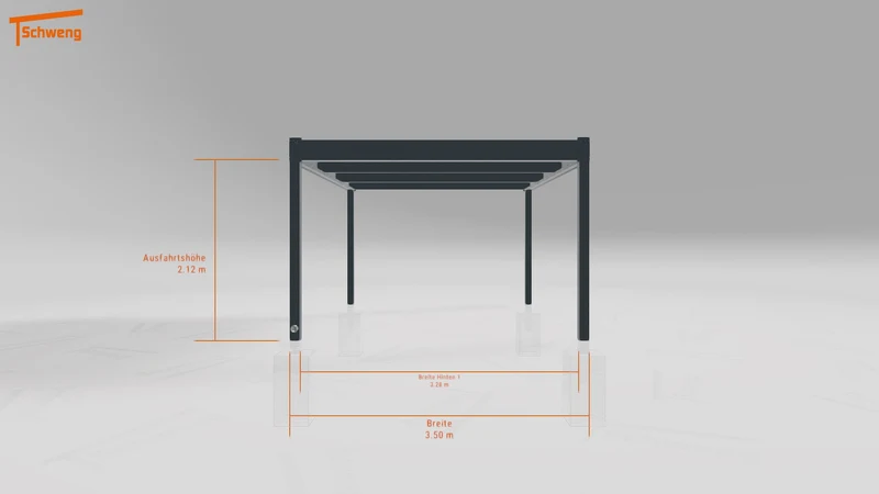 #DE Schweng Flachdachcarport C600 (ID 42w8v5)