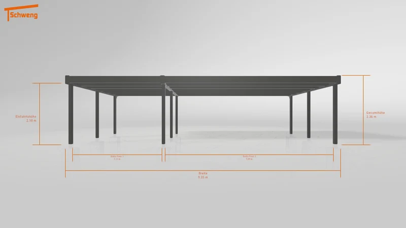 #AT Schweng Flachdachcarport C600+ (ID rjnbrx)