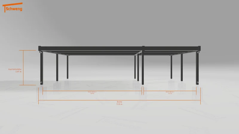 #AT Schweng Flachdachcarport C600+ (ID rjnbrx)