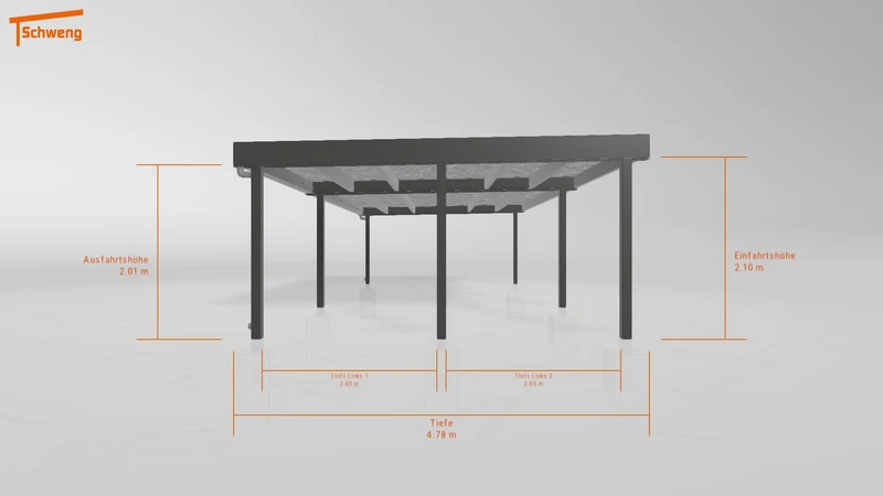 #AT Schweng Flachdachcarport C600+ (ID rjnbrx)