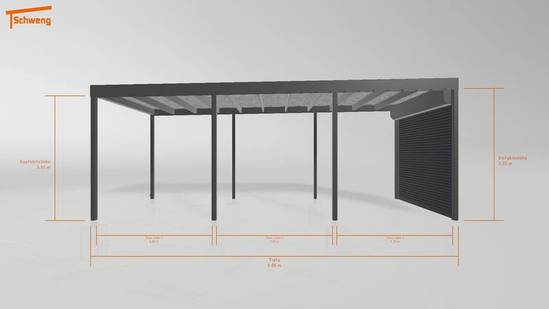 #DE Schweng Flachdachcarport C600 (ID n5mj74) #MTG