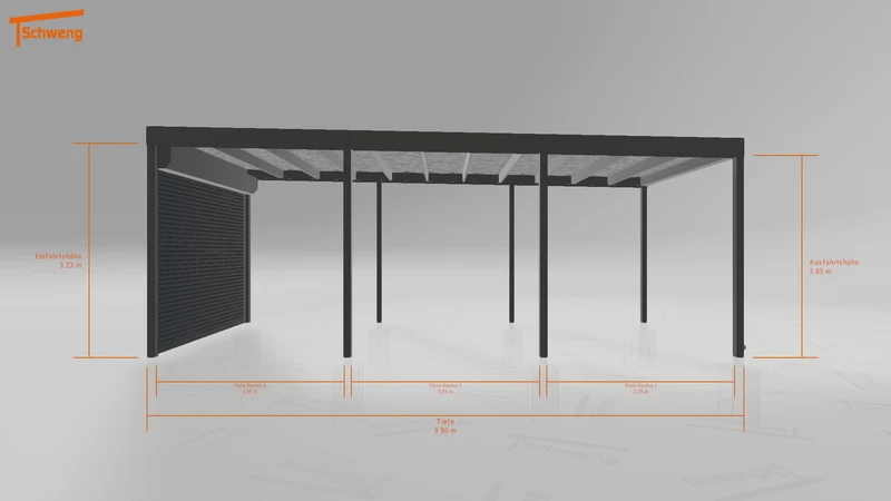 #DE Schweng Flachdachcarport C600 (ID n5mj74) #MTG