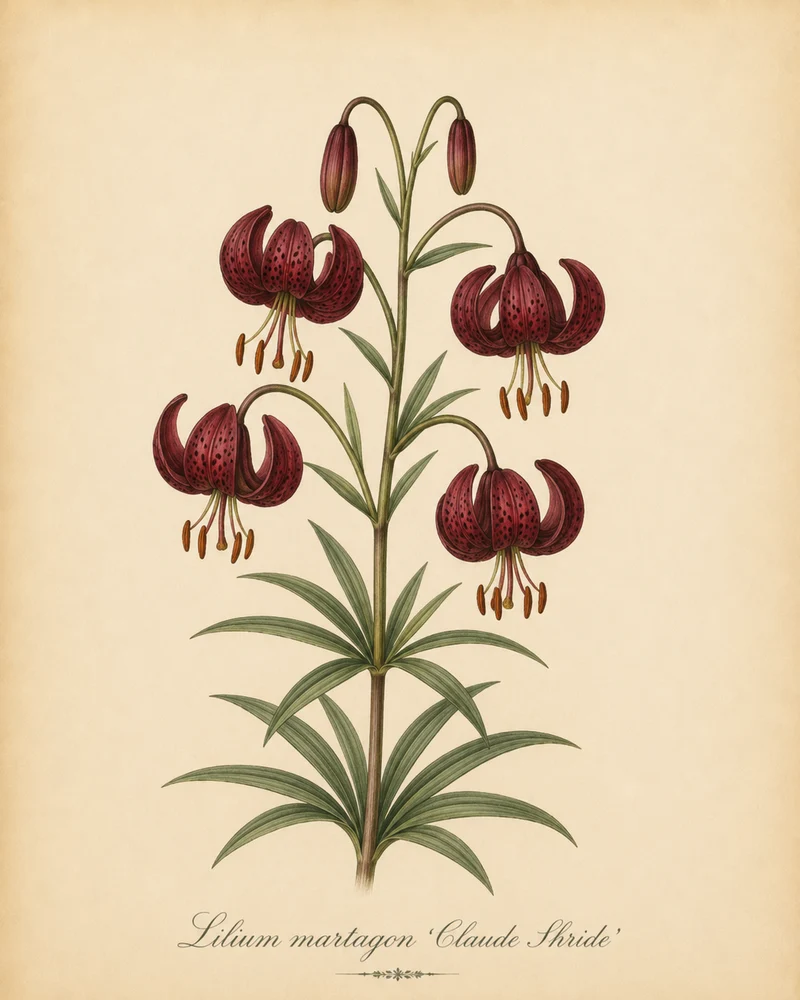 Lilium martagon 'Claude Shride' - Türkenbund-Hybride
