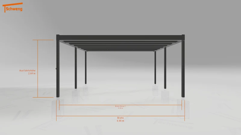 #DE Schweng Flachdachcarport C600+ (ID 33jp2g) #MTG
