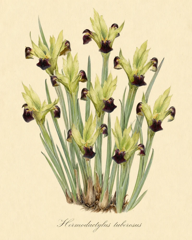 Hermodactylus tuberosus (Syn. Iris tuberosa) - Wolfsschwertel