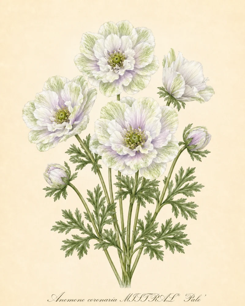 Anemone coronaria MISTRAL® ‘Pale‘ - Italienische Kronen-Anemone