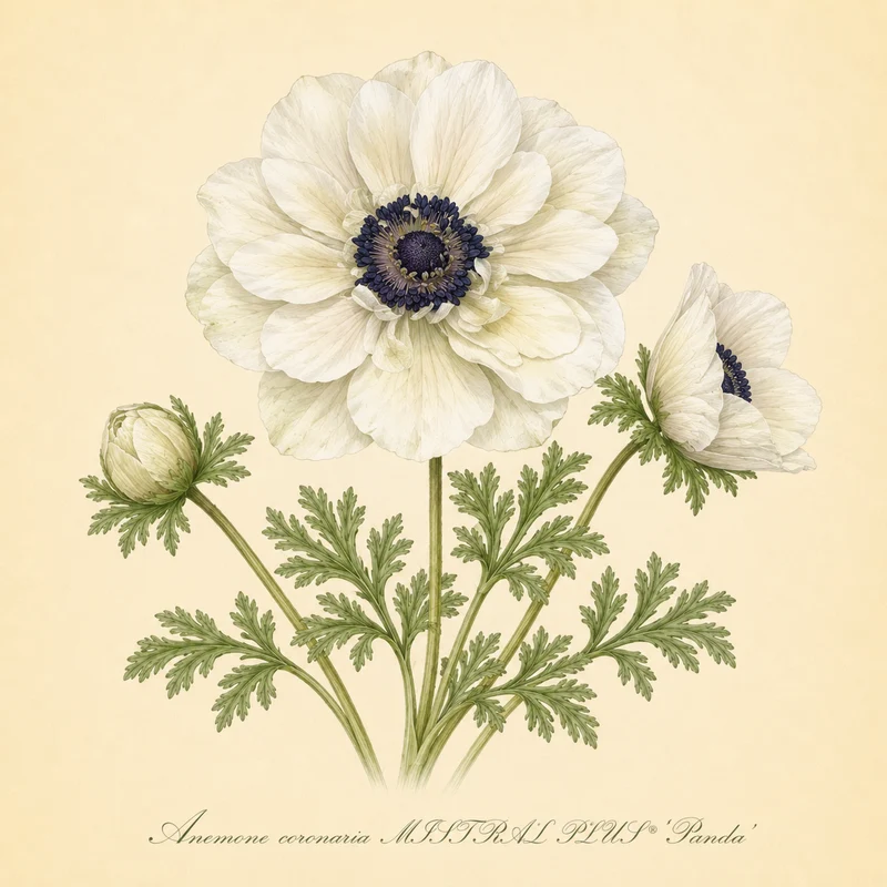 Anemone coronaria MISTRAL PLUS® ‘Panda’ - Italienische Kronen-Anemone