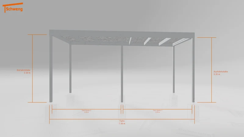 #DE Schweng Flachdachcarport C600 (ID zbwqj5)