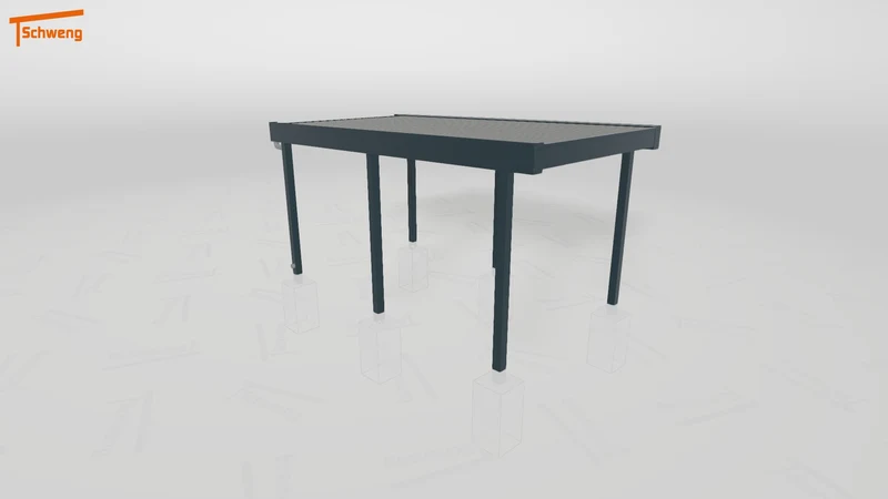 #DE Schweng Flachdachcarport C600 (ID w3xg7j)
